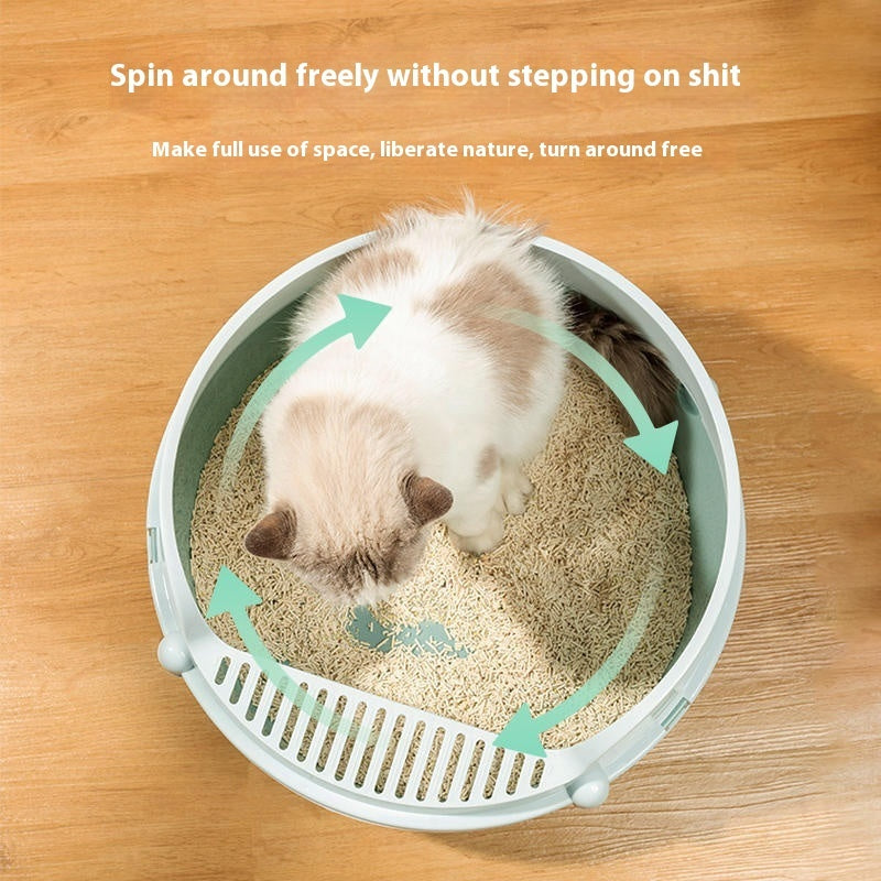 Anti-splash Semi Closed Litter Box