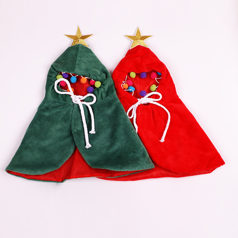 Christmas Halloween Turned Funny Cat Clothes Cloak