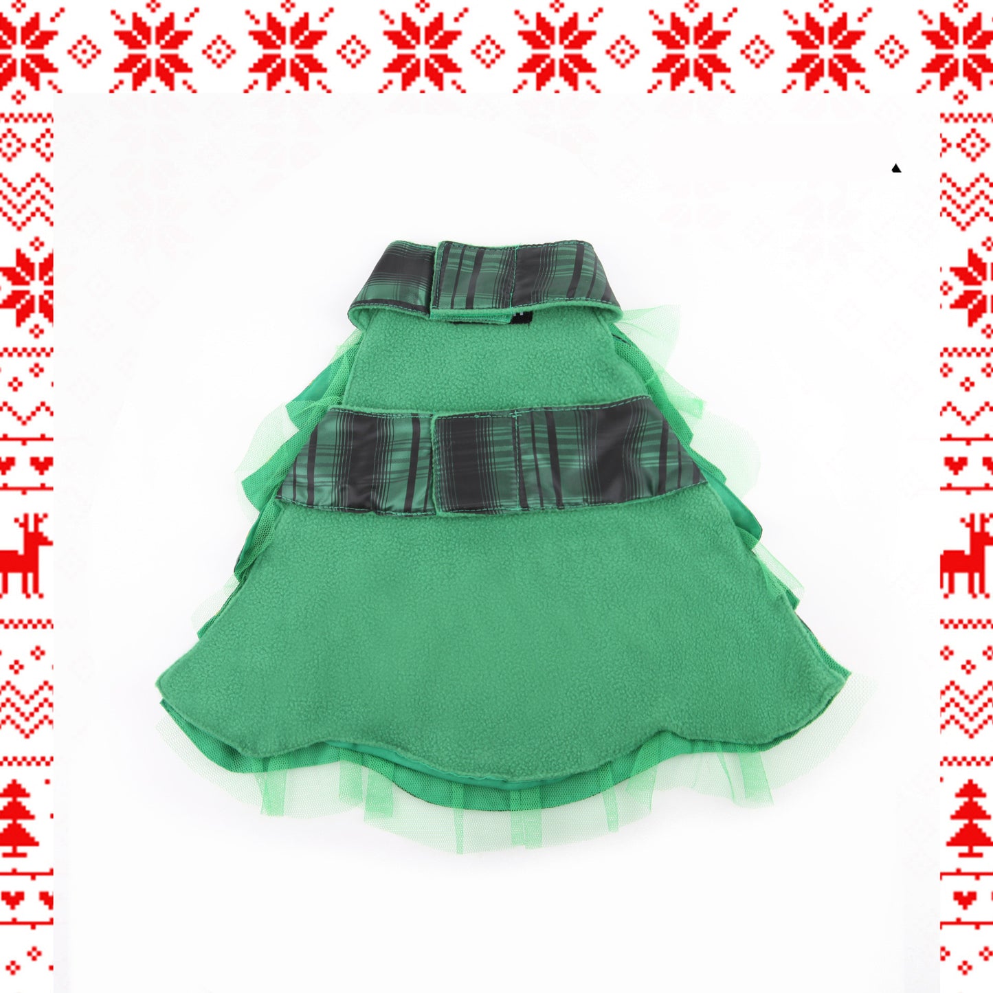 Christmas Tree Cape Pet Costume Cat Star Hat Small Clothes Suit