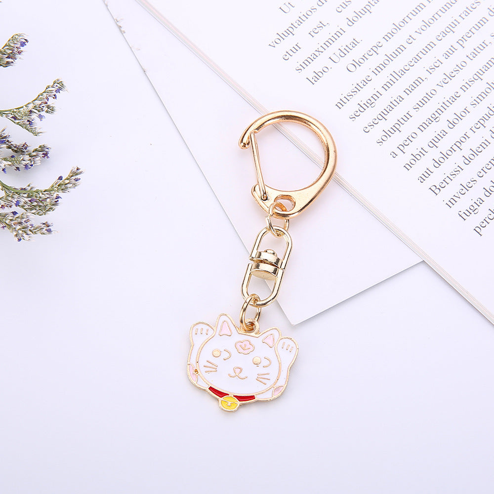 Pet Jewelry Keychain Painted Keychain Cute Dog Keyring