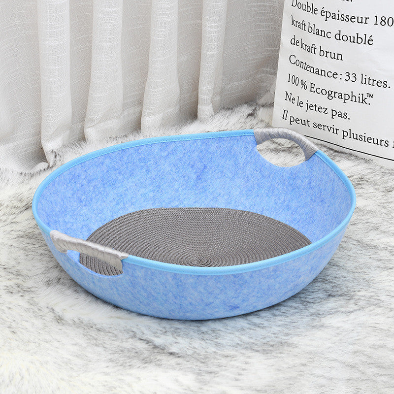 Creative Felt Pan Style Pet Cat Litter