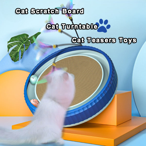 NEW Round Cat Scratching Board Wear-resistant Anti-scratch Claw Grinder Furniture Protector Pet Products