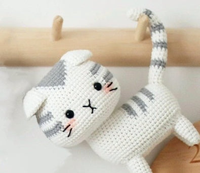 Yarn Crochet Cute Little Cat Material Bag