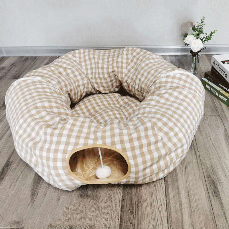 The New Pet Cat Tunnel Sleeping Nest Can Accommodate Folding Cat Channel Intellectual Cat Toy