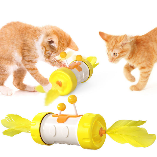 New Funny Cat Stick Cat Toy Tumbler Cat Feather Fighting Cat Ball Pet Supplies