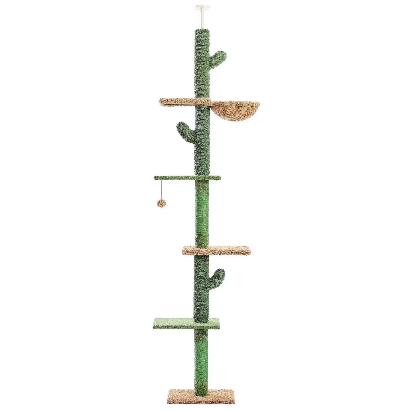 Cactus Cat Nest Cat Tree Integrated Cat Scratch Board Cat Toy Self-Hi Relieving Stuffy Solid Wood Cat Climbing Frame