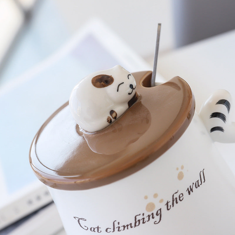 Creative Cartoon Cute Cat Mug For Household Use