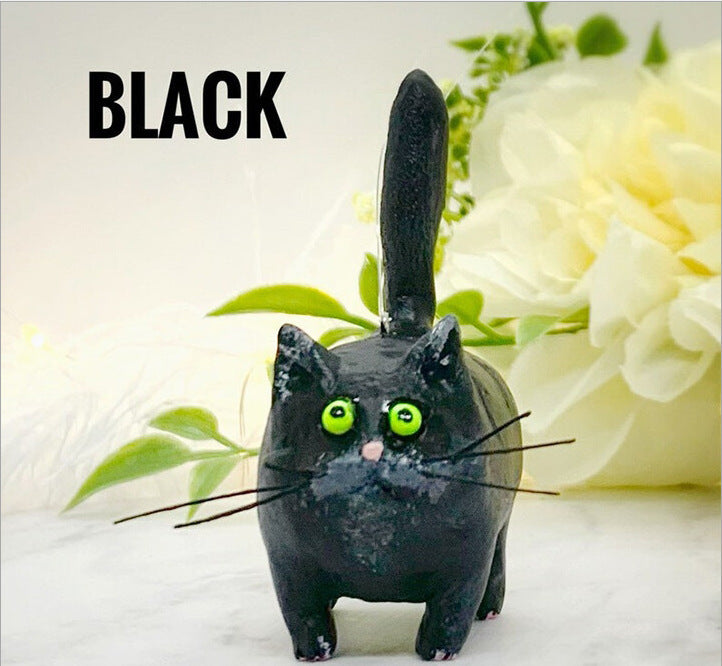 Cute Cat Resin Ornaments Handicraft Decoration