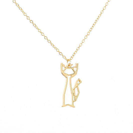 European And American Fashion Jewelry Spot Wholesale Fashion Cute Cat Pendant Necklace