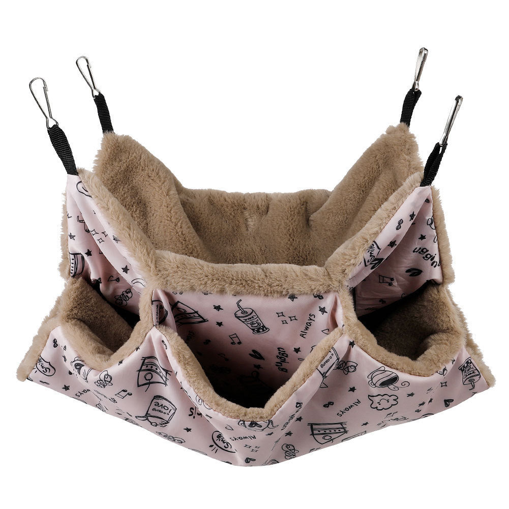 Pet Cage Hammock Guinea Pig Rat Hammock Tunnel Squirrel Toys Ferret Hanging Bed For Small Animals Cage Nest Pet Supplies