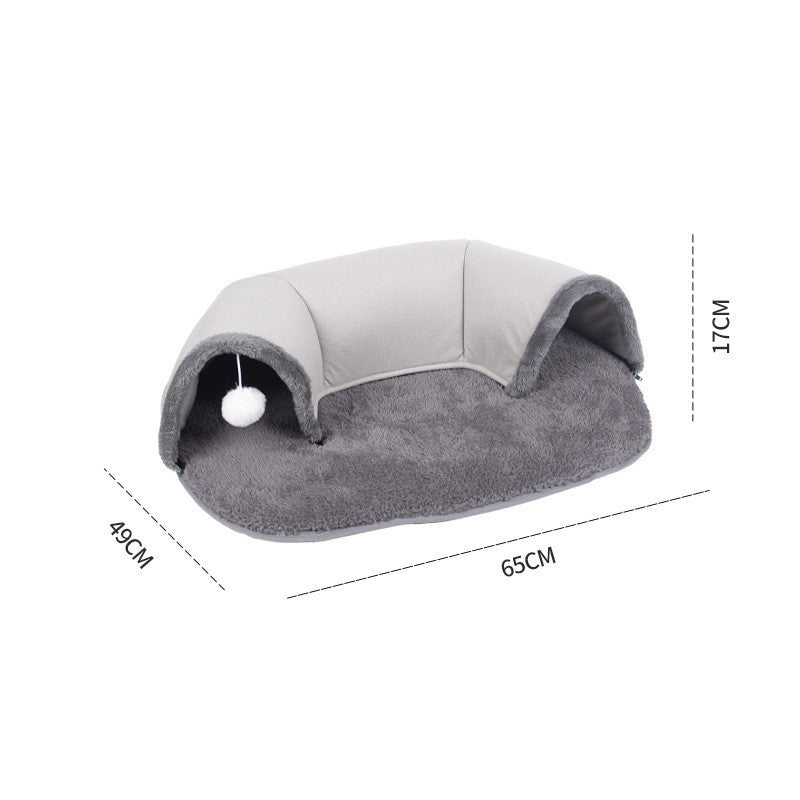 Autumn And Winter Cat Nest Cat Tunnel Plush