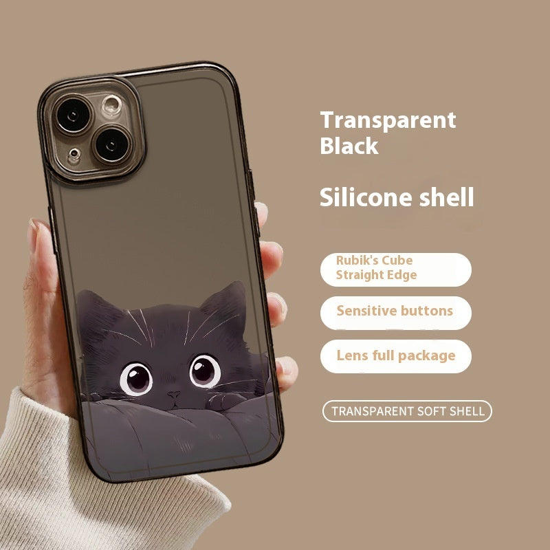 Black Cat High Sense Couple Phone Case