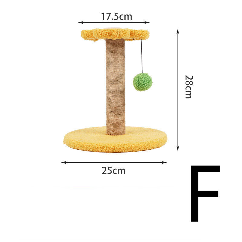 Small Cat Climbing Frame Cat Scratching Ball Sisal Column Resistant To Scratching And Biting