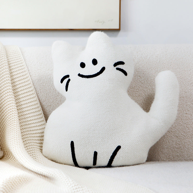 Cat Pillow Cover Cartoon Living Room Sofa