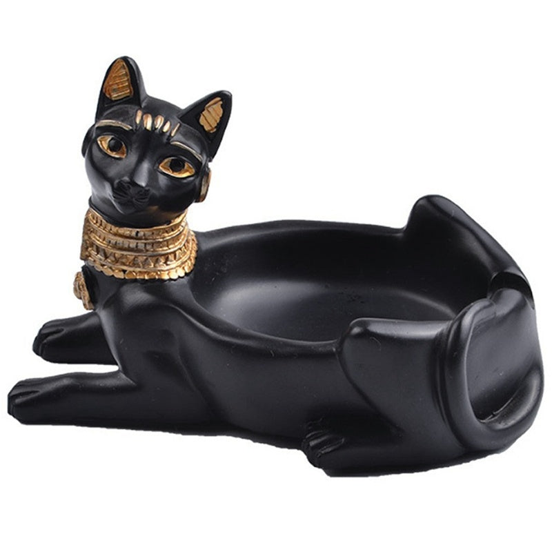 Resin crafts cat god ashtray