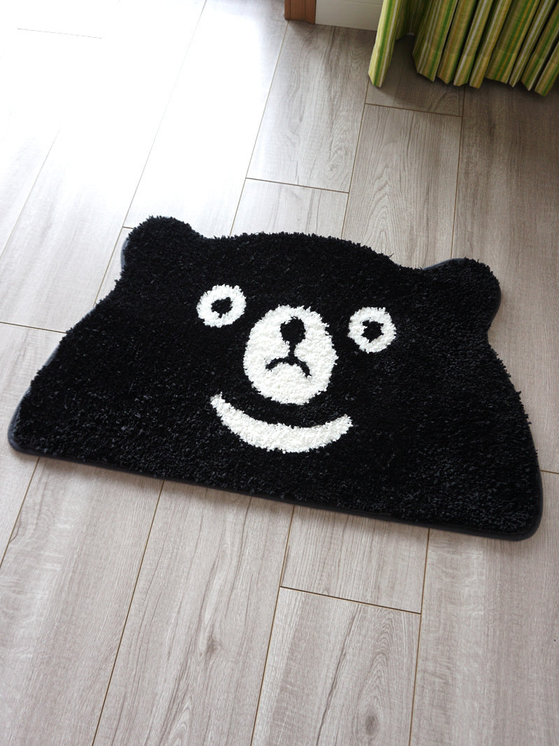 Cute Cartoon Cat Puppy Soft Semicircle Floor Mat