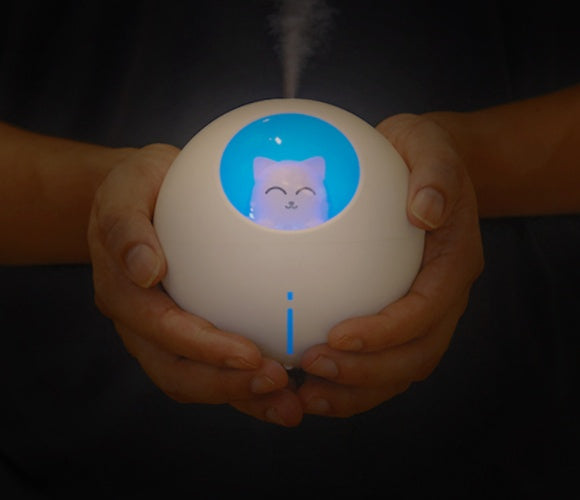 Planet cat night light humidifier USB