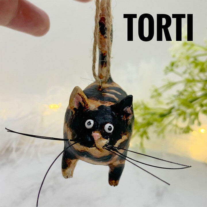 New Cute Cat Resin Crafts Decoration Pendant