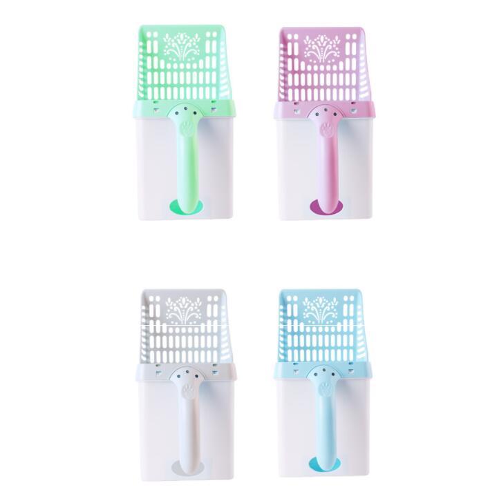 Pet cat litter cleaning shovel set