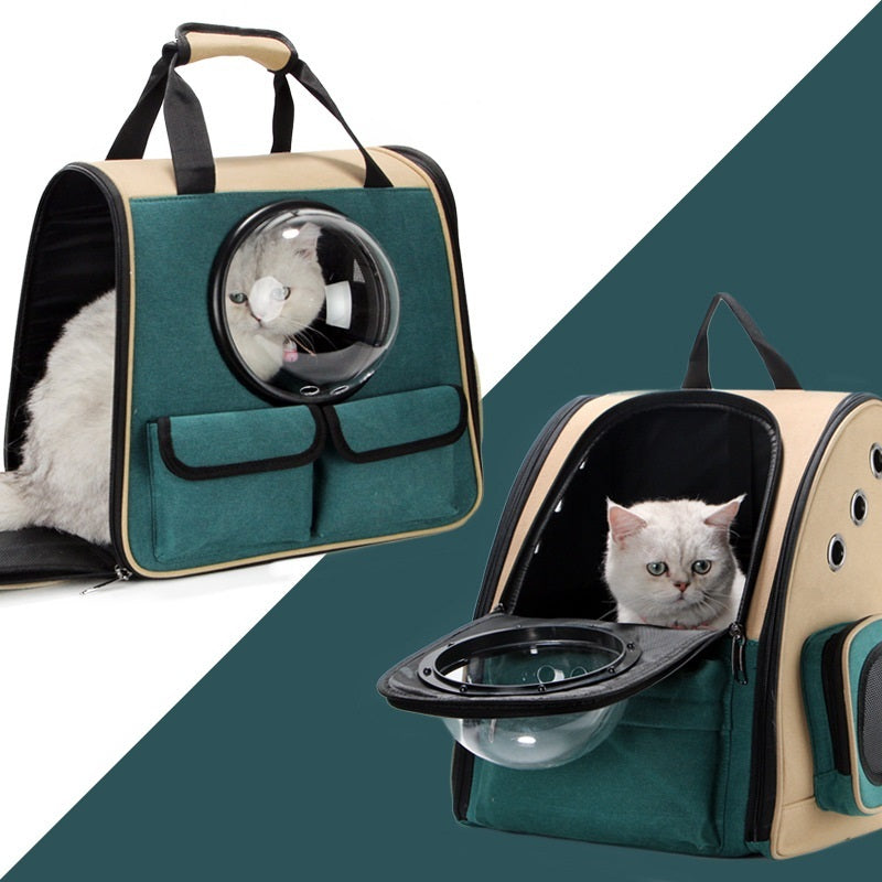 Cat Dog Out Door Portable Backpack