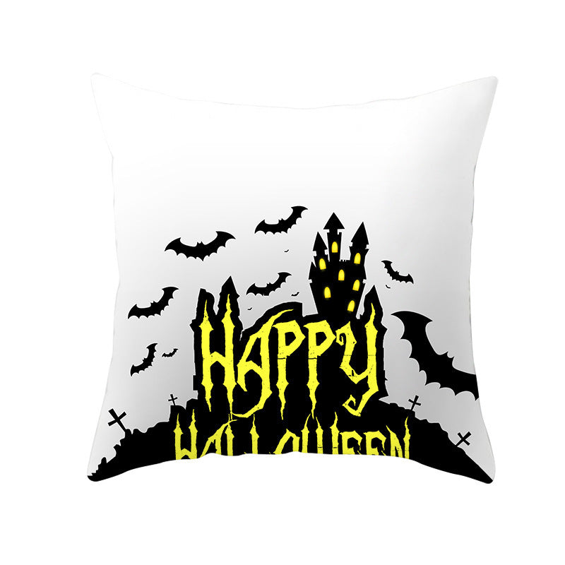 Halloween new pumpkin black cat pillowcase