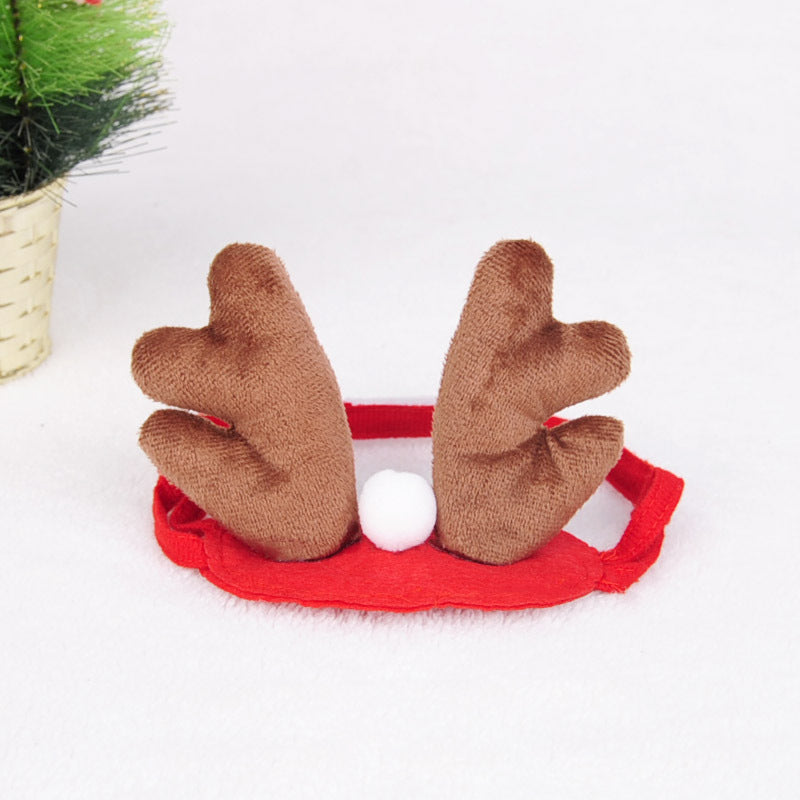 Cat Christmas Hat Scarf Wholesale Weird Pet Cape Headband Antlers Moose Holiday Toys