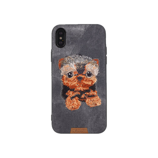 Nimmy Embroidery Phone Case Cat Cartoon Protective Cover