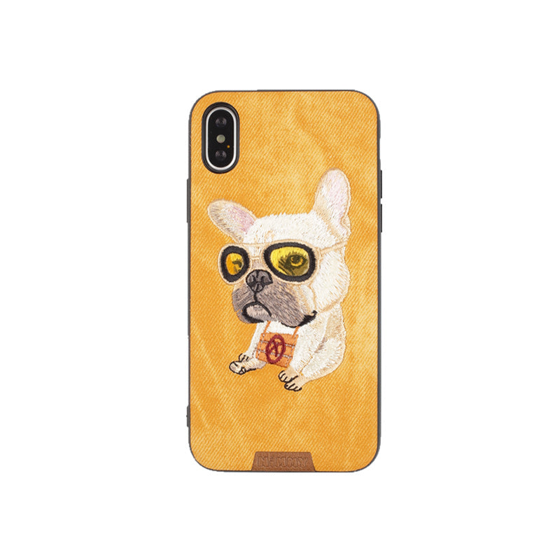 Nimmy Embroidery Phone Case Cat Cartoon Protective Cover