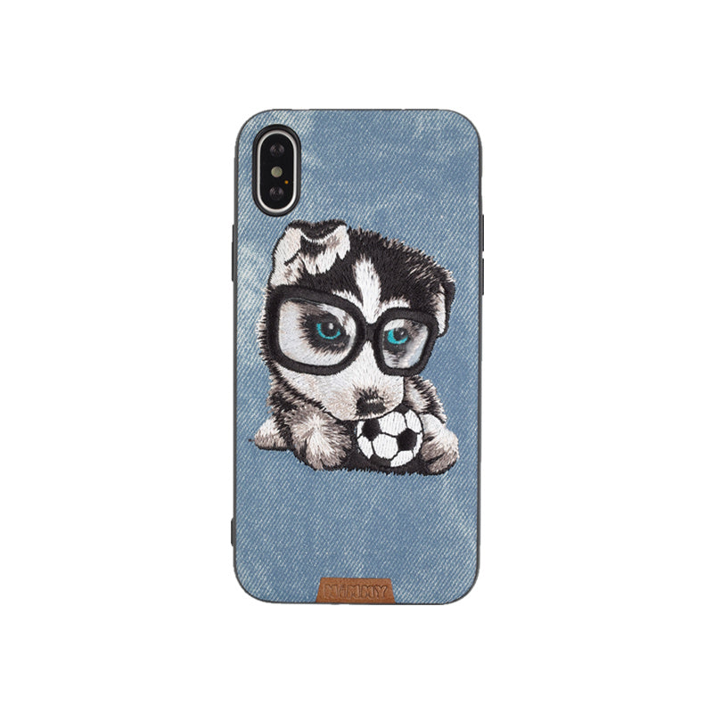 Nimmy Embroidery Phone Case Cat Cartoon Protective Cover