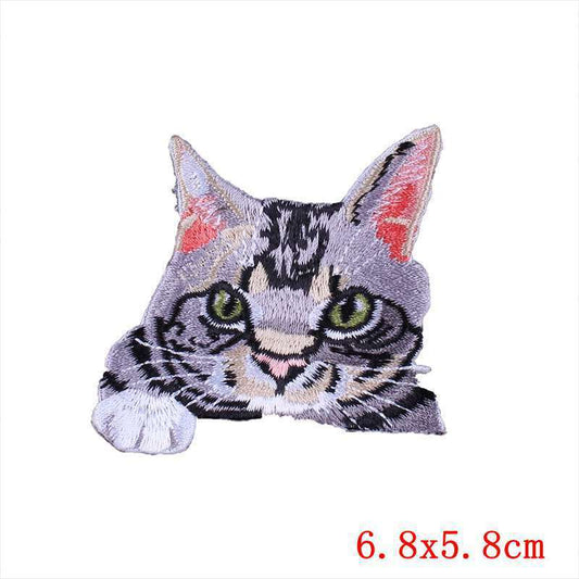 Pocket Embroidery Logo Clothing Cat Cloth Stickers