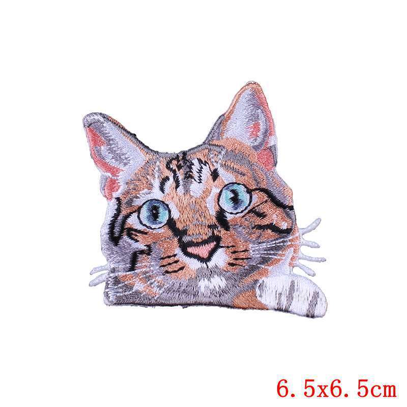 Pocket Embroidery Logo Clothing Cat Cloth Stickers