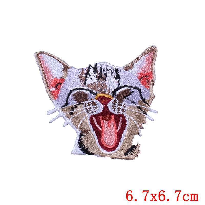 Pocket Embroidery Logo Clothing Cat Cloth Stickers