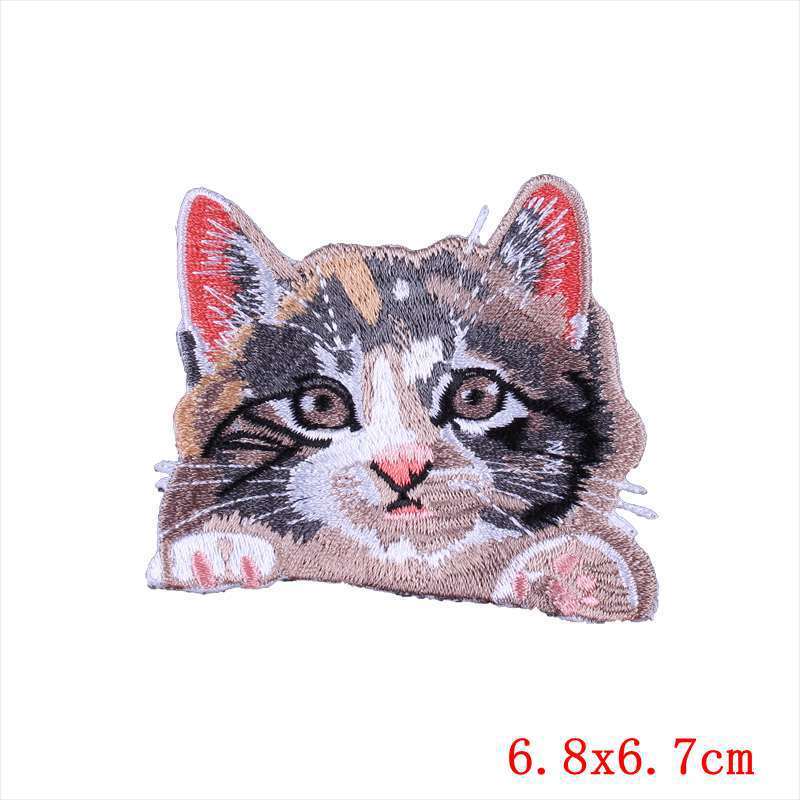 Pocket Embroidery Logo Clothing Cat Cloth Stickers