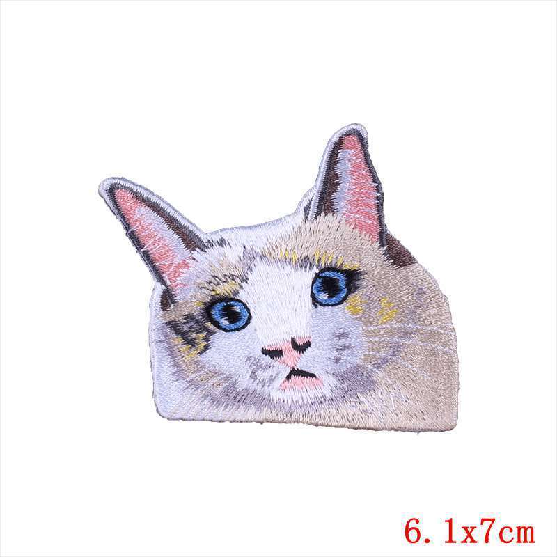 Pocket Embroidery Logo Clothing Cat Cloth Stickers