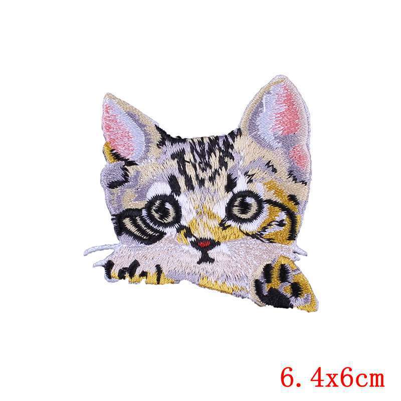 Pocket Embroidery Logo Clothing Cat Cloth Stickers