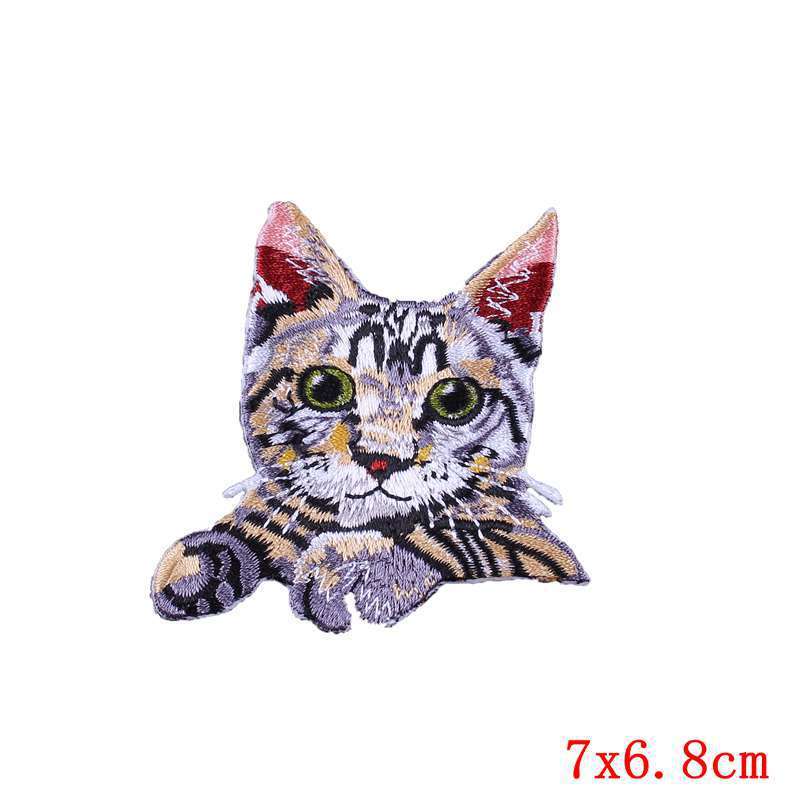 Pocket Embroidery Logo Clothing Cat Cloth Stickers