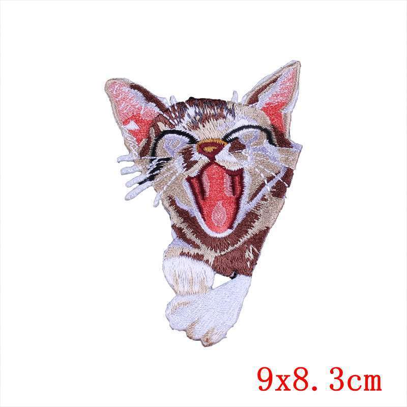 Pocket Embroidery Logo Clothing Cat Cloth Stickers