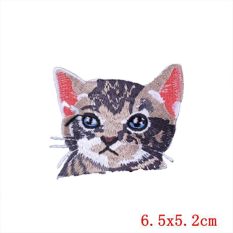 Pocket Embroidery Logo Clothing Cat Cloth Stickers