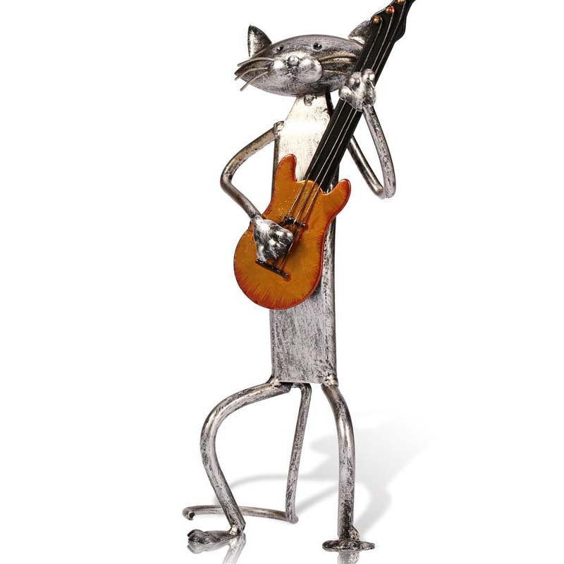 Home Decoration Iron Art Music Cat Artwork