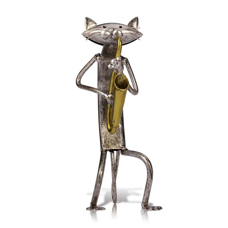 Home Decoration Iron Art Music Cat Artwork