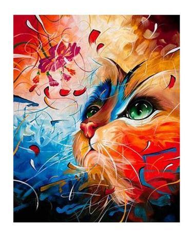 RUOPOTY Frame Cat Diy Painting By Numbers Animals