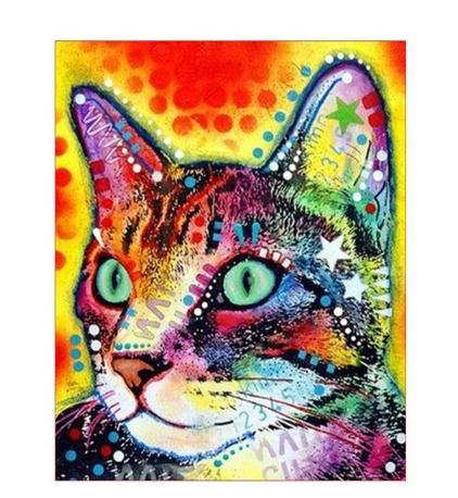 RUOPOTY Frame Cat Diy Painting By Numbers Animals