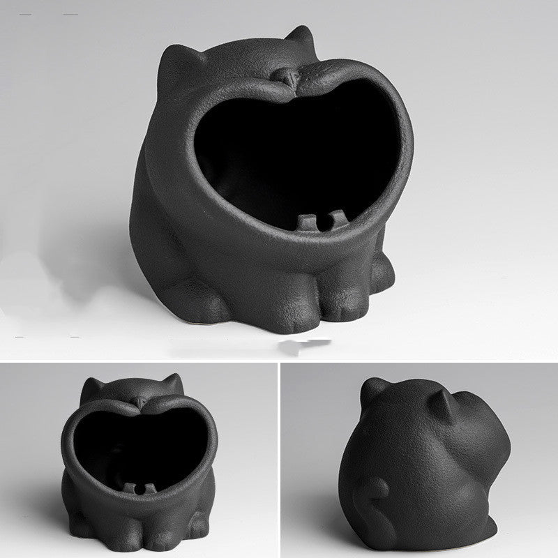 Tao Fan Creative Cute Cartoon Cat Ashtray