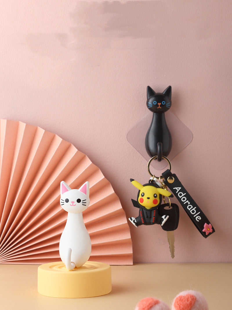 Cartoon Cat Cute Wall Home Door Sticky Hook