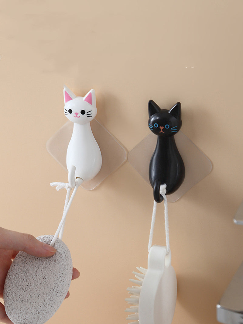 Cartoon Cat Cute Wall Home Door Sticky Hook