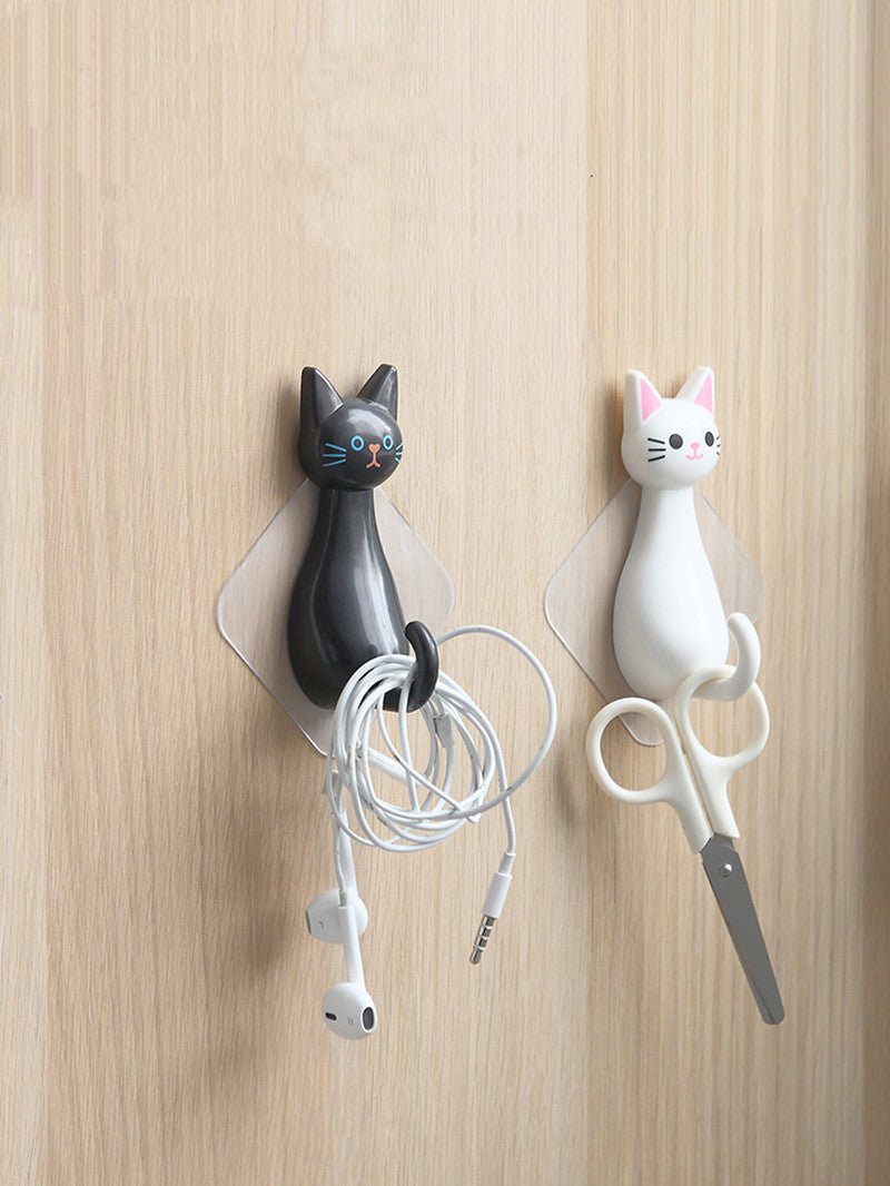 Cartoon Cat Cute Wall Home Door Sticky Hook