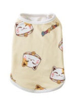 Spring and summer new pet vest full of cute little dinosaur cat / dog clothes