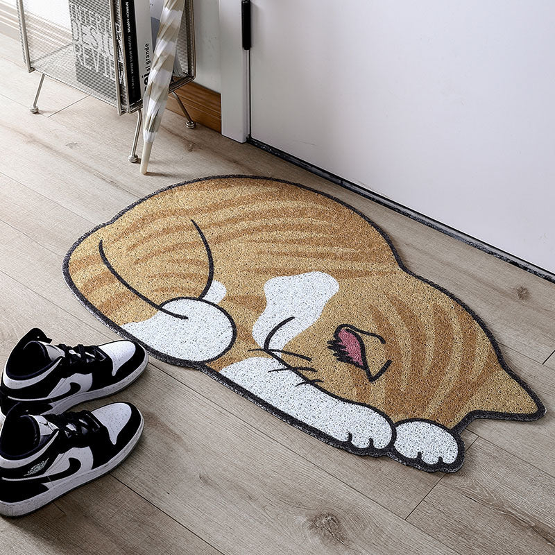 Cartoon Cat Shape Porch Wire Enclosure Mat