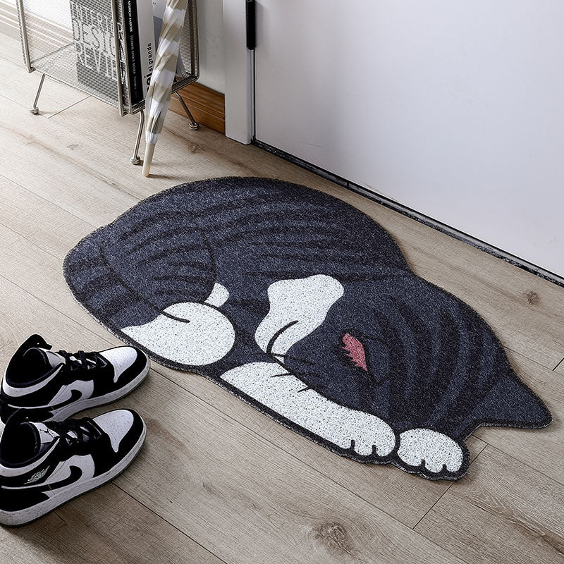 Cartoon Cat Shape Porch Wire Enclosure Mat