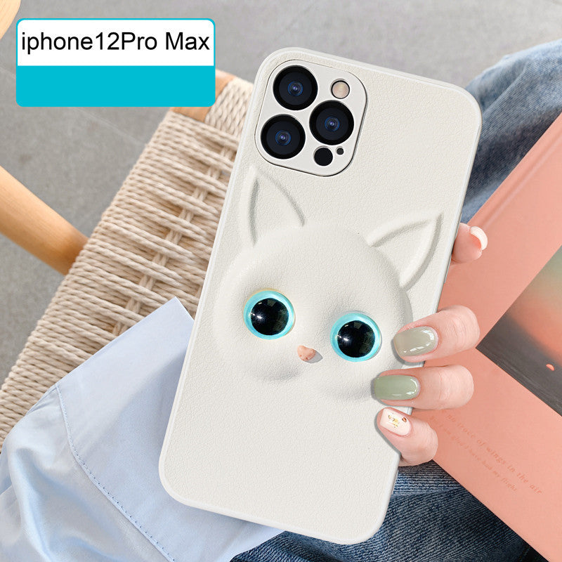 Compatible with Apple , Cartoon Cat All Inclusive Phone Case